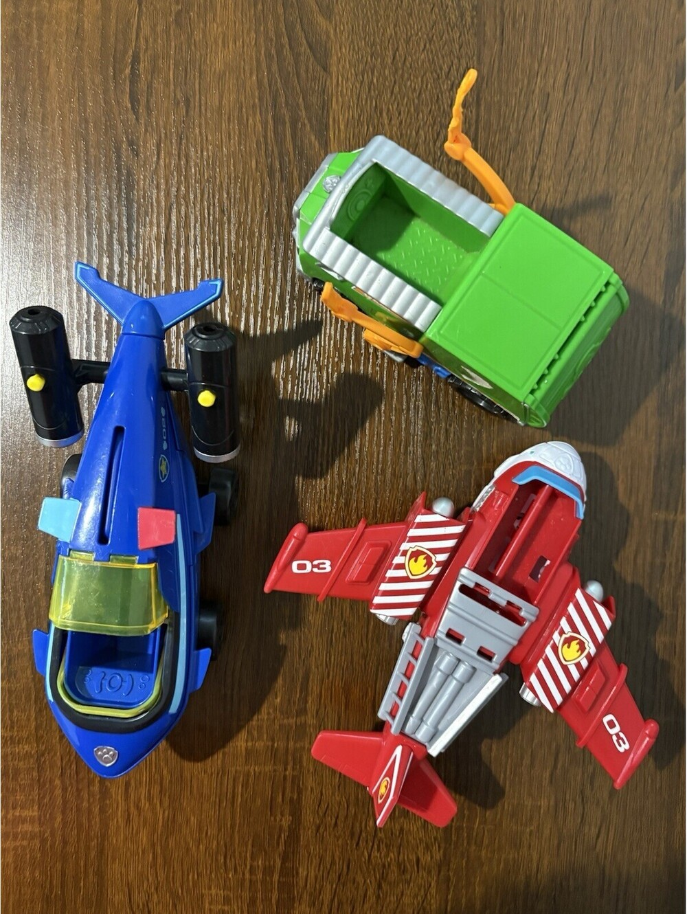 PAW Patrol Vehicle Set Hydro Plane Recycle Garbage Truck Shark Plane